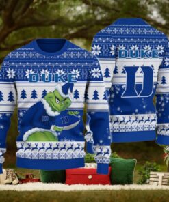 Duke Blue Devils Grinch Ugly Christmas Sweater