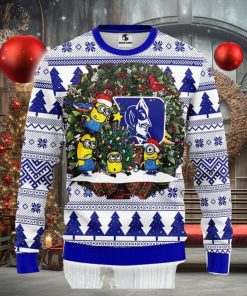 Duke Blue Devils Minion Christmas Ugly 3D Xmas Sweater Christmas Gift For Fans