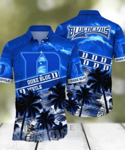 Duke Blue Devils NCAA Floral 3D Full Print Hawaiian Shirt