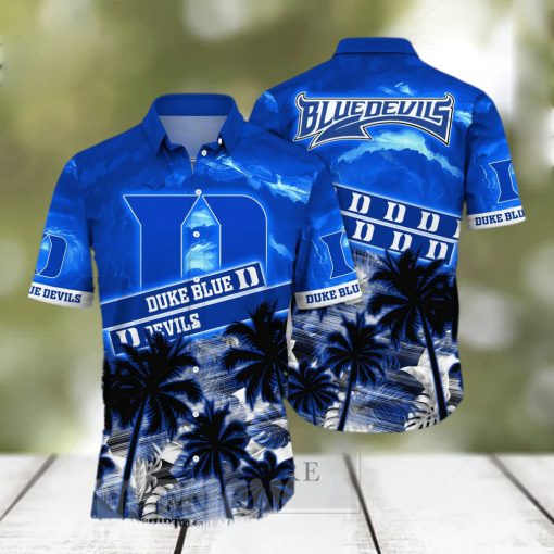 Duke Blue Devils NCAA Floral 3D Full Print Hawaiian Shirt