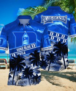 Duke Blue Devils NCAA Floral 3D Full Print Hawaiian Shirt