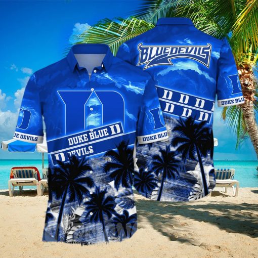 Duke Blue Devils NCAA Floral 3D Full Print Hawaiian Shirt