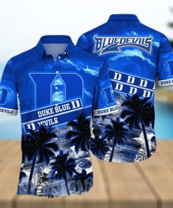 Duke Blue Devils NCAA Floral 3D Full Print Hawaiian Shirt