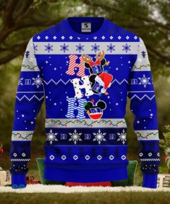 Duke Blue Devils NCAA Team HoHoHo Mickey Funny Christmas Gift Men And Women Ugly Christmas Sweater