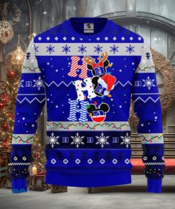 Duke Blue Devils NCAA Team HoHoHo Mickey Funny Christmas Gift Men And Women Ugly Christmas Sweater