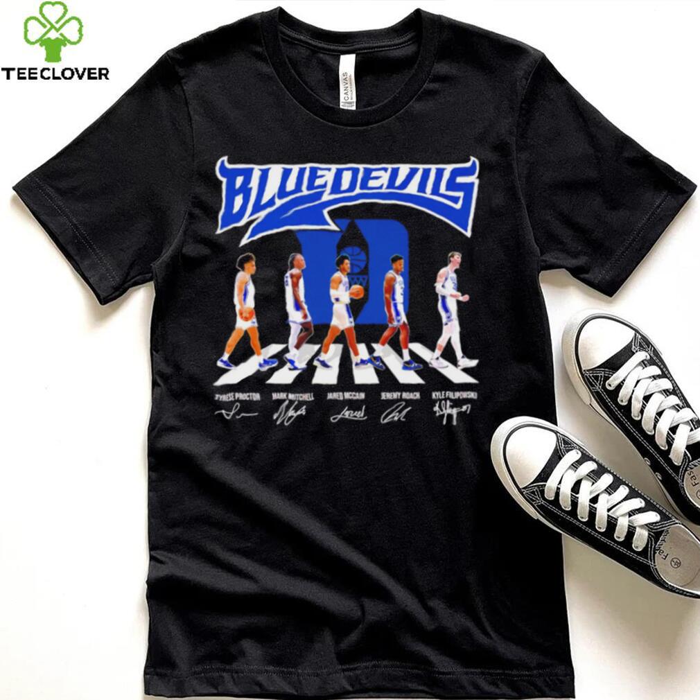 Duke Blue Devils men’s basketball famous player signatures logo shirt Duke Blue Devils men’s basketball famous player signatures logo shirt