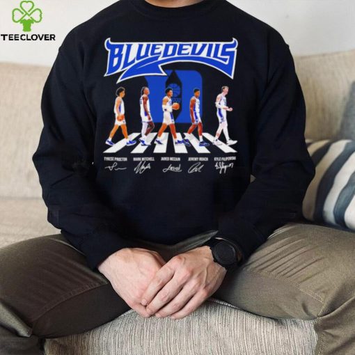 Duke Blue Devils men’s basketball famous player signatures logo shirt
