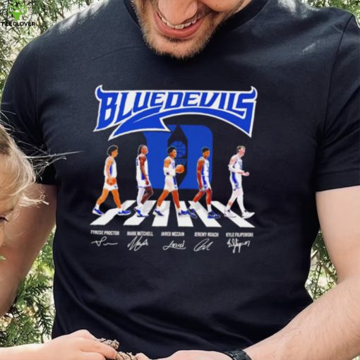 Duke Blue Devils men’s basketball famous player signatures logo shirt