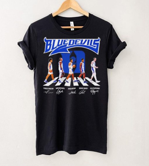 Duke Blue Devils men’s basketball famous player signatures logo shirt