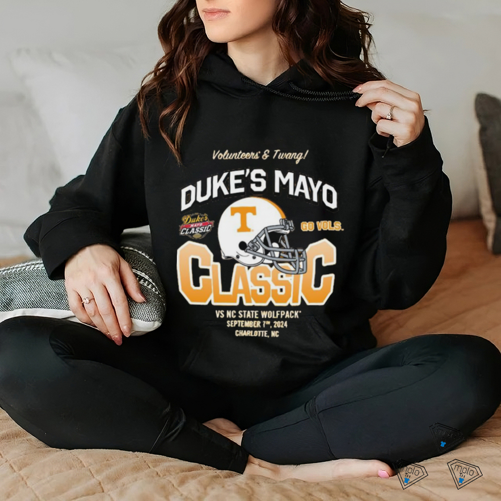 Duke’s Mayo Classic 2024 Volunteers & Twang Tennessee Vs Nc State Wolfpack September 7th 2024 Shirt Duke’s Mayo Classic 2024 Volunteers & Twang Tennessee Vs Nc State Wolfpack September 7th 2024 Shirt