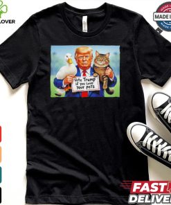 Dump Trump if you love your pets lovers shirt