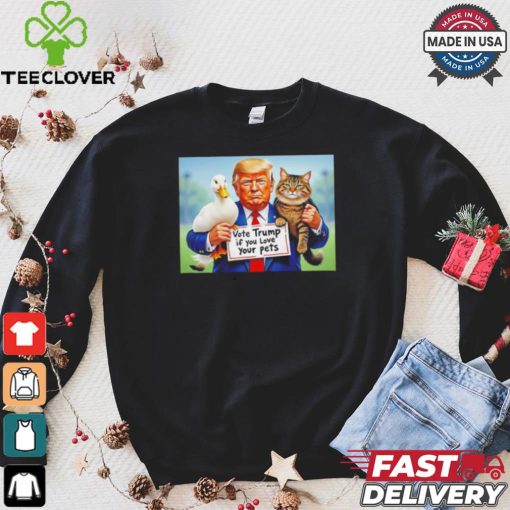 Dump Trump if you love your pets lovers shirt