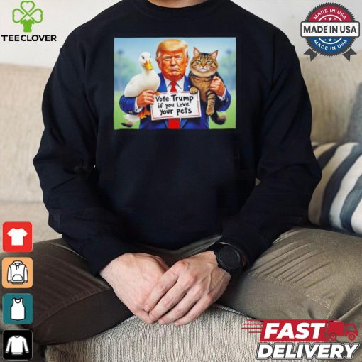 Dump Trump if you love your pets lovers shirt