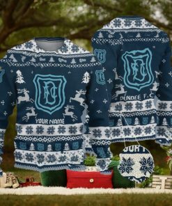 Dundee F.C SPFL Personalized Ugly Christmas Sweater