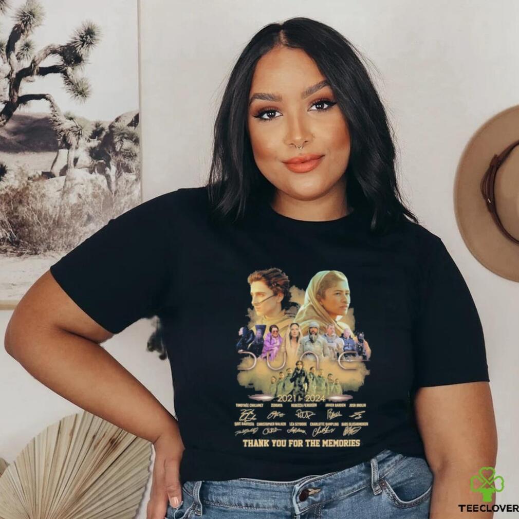 Dune Thank You For The Memories Movies From 2021 To 2024 T Shirt Dune Thank You For The Memories Movies From 2021 To 2024 T Shirt