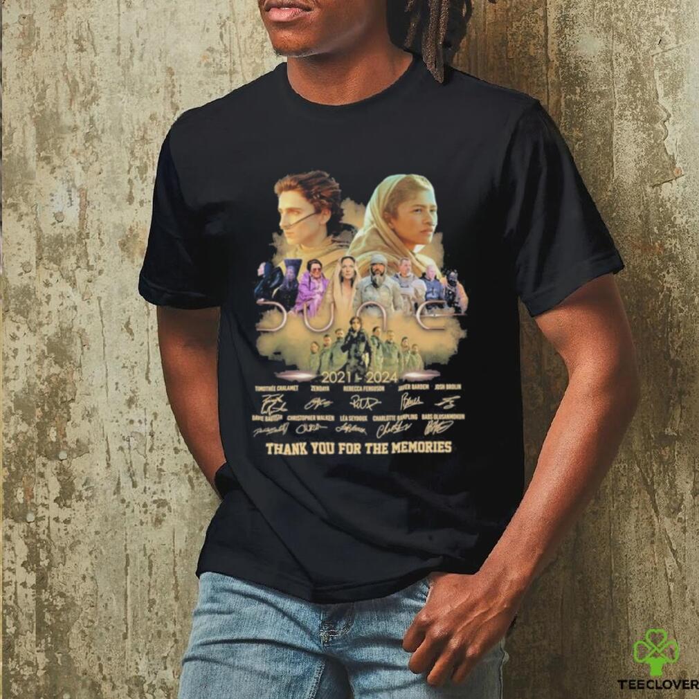 Dune Thank You For The Memories Movies From 2021 To 2024 T Shirt Dune Thank You For The Memories Movies From 2021 To 2024 T Shirt