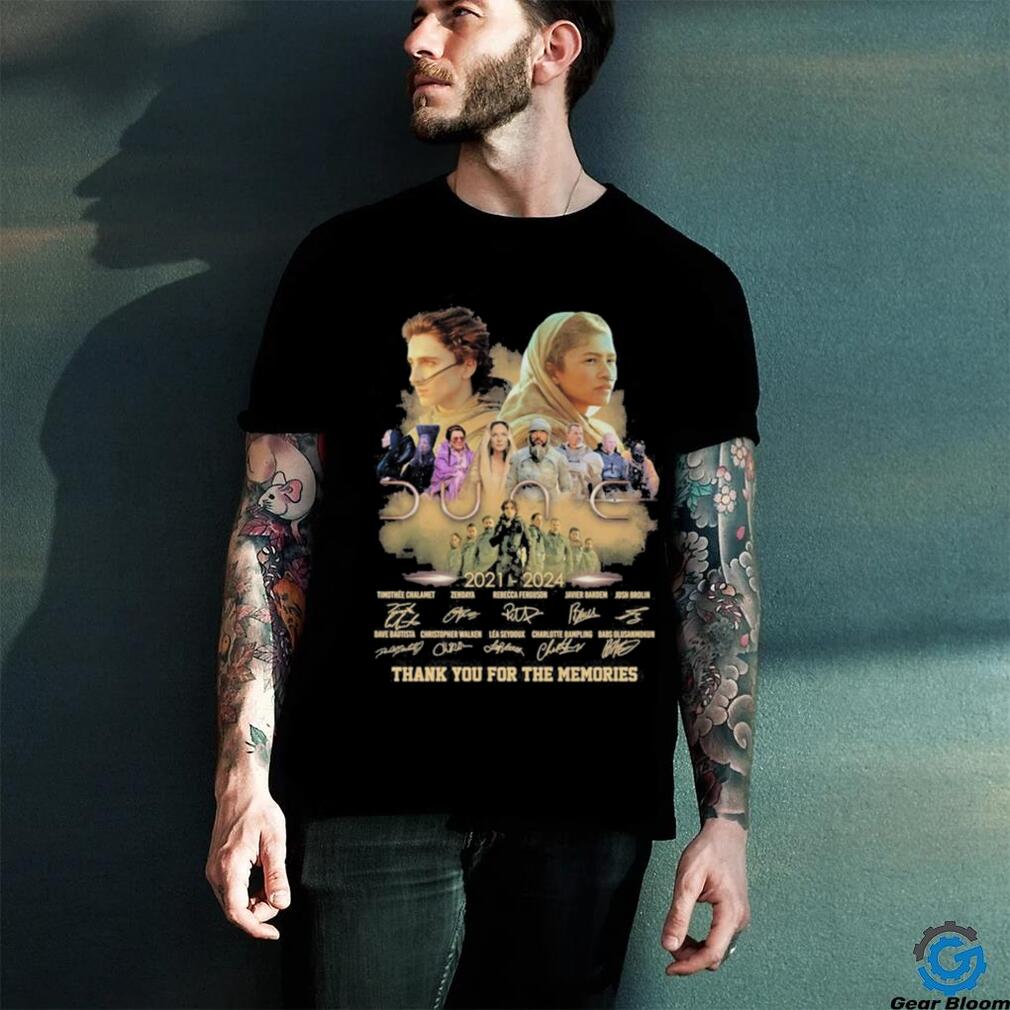 Dune Thank You For The Memories Movies From 2021 To 2024 T Shirt Dune Thank You For The Memories Movies From 2021 To 2024 T Shirt