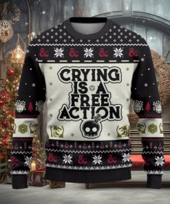 Dungeons Dragons Crying Christmas Sweater