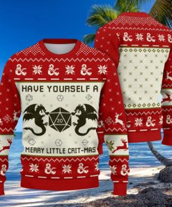 Dungeons & Dragons Have Yourself A Merry Little Crit Mas Ugly Sweater Printed New Gift For Men And Women