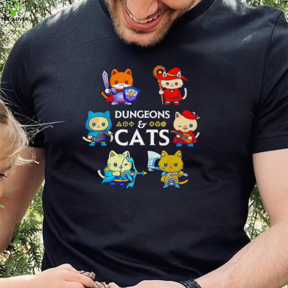 Dungeons and Cats cute characters shirt