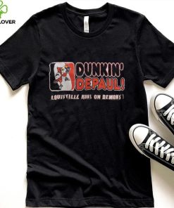 Dunkin’ Depaul Louisville runs on demons hoodie, sweater, longsleeve, shirt v-neck, t-shirt