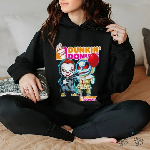 Dunkin’ Donuts Pennywise and Jack Skellington hoodie, sweater, longsleeve, shirt v-neck, t-shirt