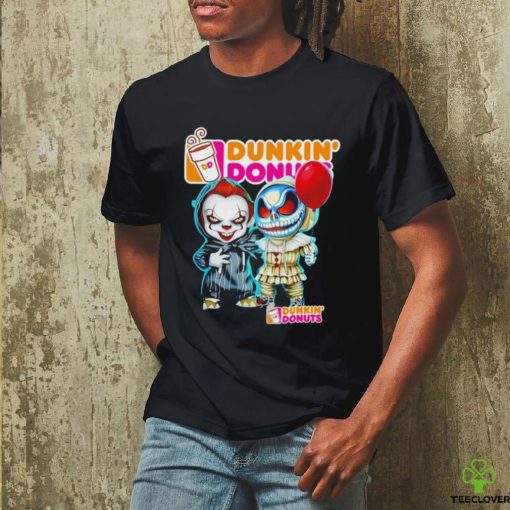 Dunkin’ Donuts Pennywise and Jack Skellington hoodie, sweater, longsleeve, shirt v-neck, t-shirt