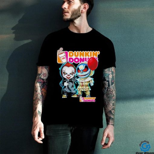 Dunkin’ Donuts Pennywise and Jack Skellington hoodie, sweater, longsleeve, shirt v-neck, t-shirt