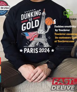 Dunking to gold team USA basketball Olympic Paris 2024 shirt