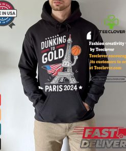 Dunking to gold team USA basketball Olympic Paris 2024 shirt