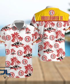 Dusseldorfer EG Deutsche Eishockey Liga Coconut Tree Island Hawaiian Shirt