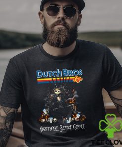 Dutch Bros Coffee Nightmare Before Coffee Jack Skellington Pumpkins And Skulls For Halloween T Shirt 3 Dutch Bros Coffee Nightmare Before Coffee Jack Skellington Pumpkins And Skulls For Halloween T Shirt