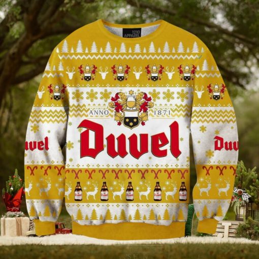 Duvel Beer 3D Print Christmas Sweater