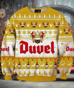 Duvel Beer 3D Print Christmas Sweater