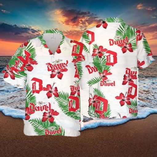 Duvel Beer Hawaiian Hibiscus Flower Pattern