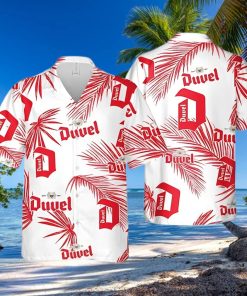 Duvel Beer Palm Leaves Pattern Hawaiian Shirt Beach Gift For Friend