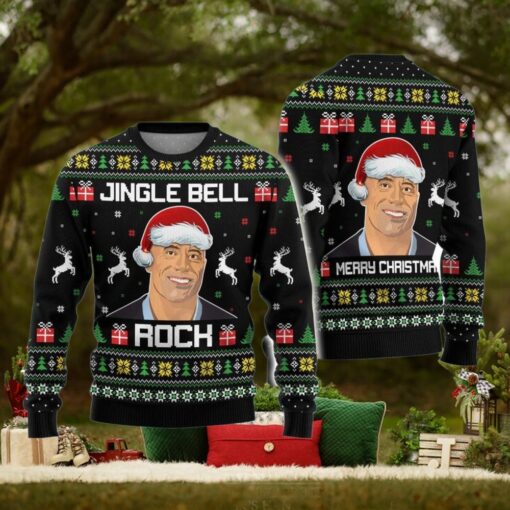 Dwayne Johnson Ugly Christmas Sweater, Jingle Bell Rock Xmas Sweater
