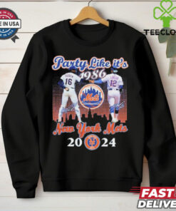 Dwight Gooden Francisco Lindor Party Like It’s 1986 New York Mets MLB 2024 Signatures t shirt