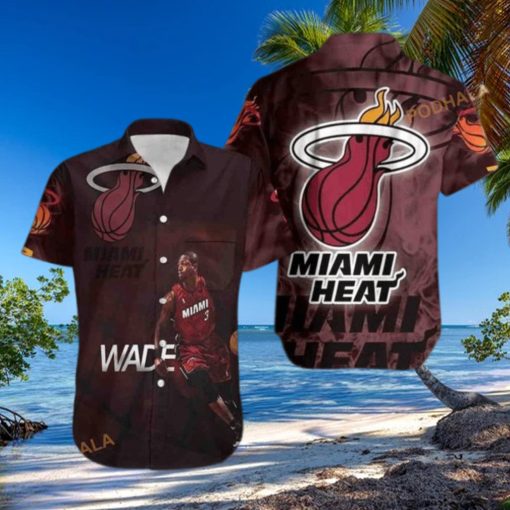 Dwyane Wade 3 Miami Heat Funny Hawaiian Shirt Gift For Basketball Lovers