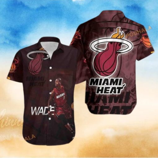 Dwyane Wade 3 Miami Heat Funny Hawaiian Shirt Gift For Basketball Lovers