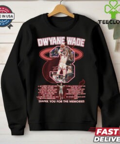Dwyane wade thank you for the memories shirt