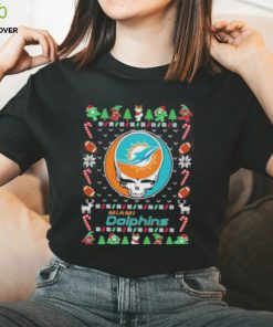 Miami Dolphins Gratefull Dead Ugly Christmas Shirt 3 Miami Dolphins Gratefull Dead Ugly Christmas Shirt