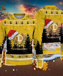 Dynamo Dresden Ugly Christmas Sweater Santa Hat Logo Tree Gift For Men And Women