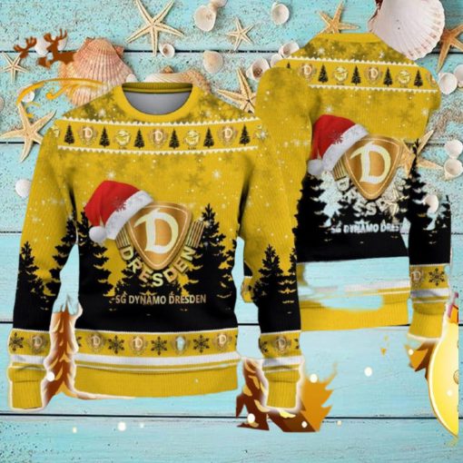 Dynamo Dresden Ugly Christmas Sweater Santa Hat Logo Tree Gift For Men And Women
