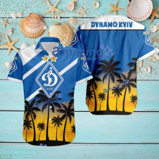 Dynamo Kyiv FC Logo Button Down Hawaiian Shirt Hip Summer Trend