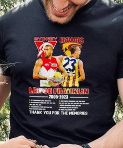 Sydney Lance Hawks Franklin 2005 2023 thank you for the memories signature shirt