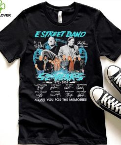 E Street Band Rip Danny Federici And Clarence Clemons 52 Years 1972 2024 Thank You For The Memories Signatures Shirt