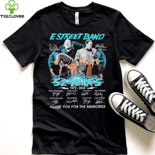 E Street Band Rip Danny Federici And Clarence Clemons 52 Years 1972 2024 Thank You For The Memories Signatures Shirt