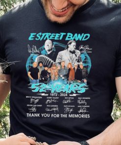 E Street Band Rip Danny Federici And Clarence Clemons 52 Years 1972 2024 Thank You For The Memories Signatures Shirt