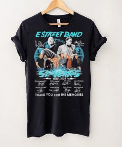 E Street Band Rip Danny Federici And Clarence Clemons 52 Years 1972 2024 Thank You For The Memories Signatures Shirt